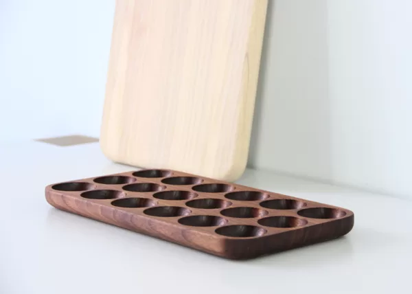 Wooden egg holder