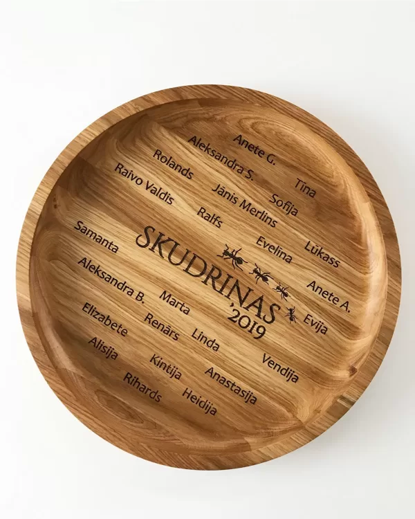 wooden plate