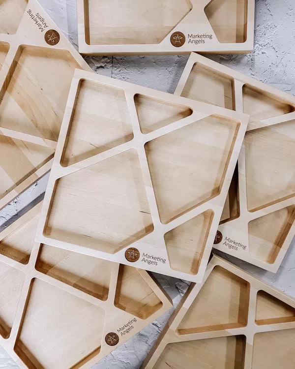 ash wood snack plates