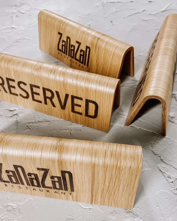 reserved table signs
