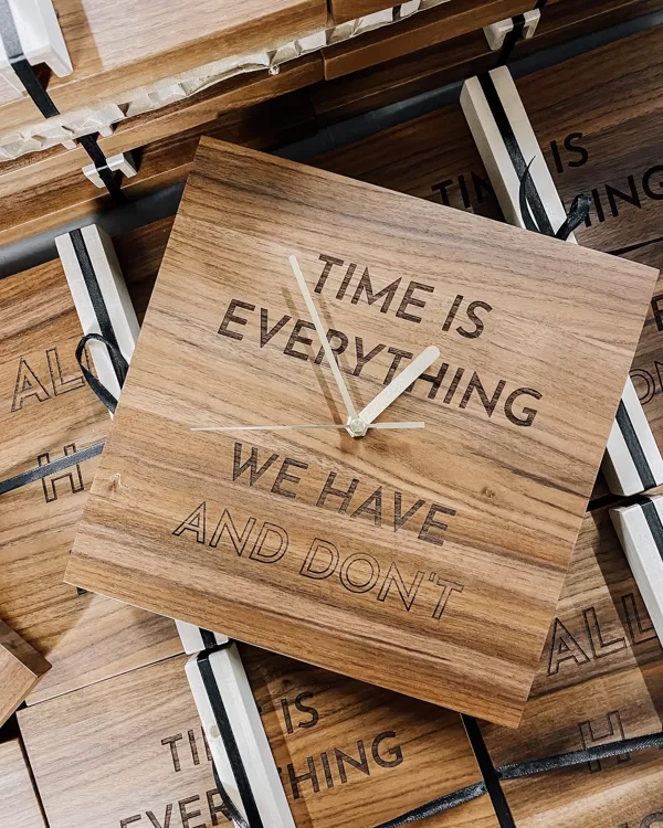 walnut wood wall clocks