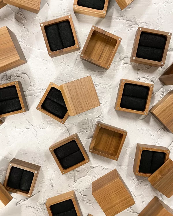 walnut wood ring box