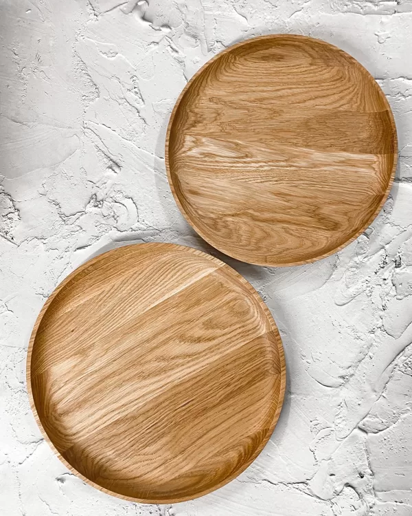 wooden plates