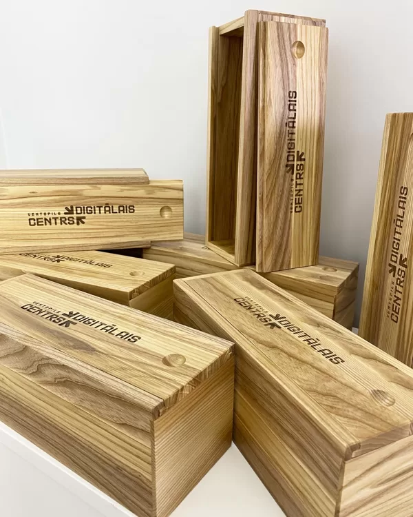 wooden boxes