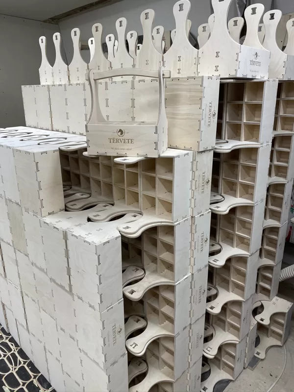 wooden beer boxes