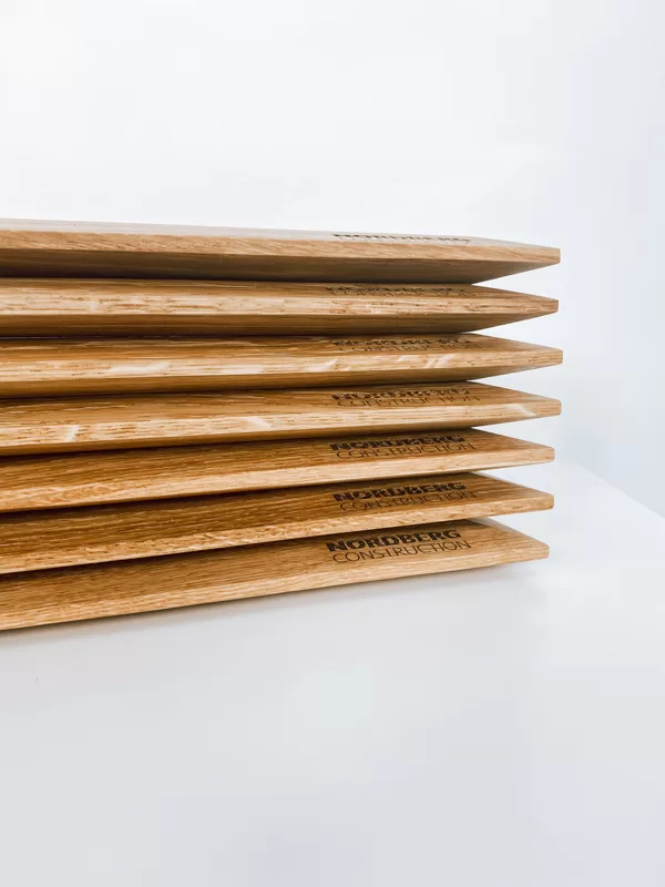 engraved wooden boards
