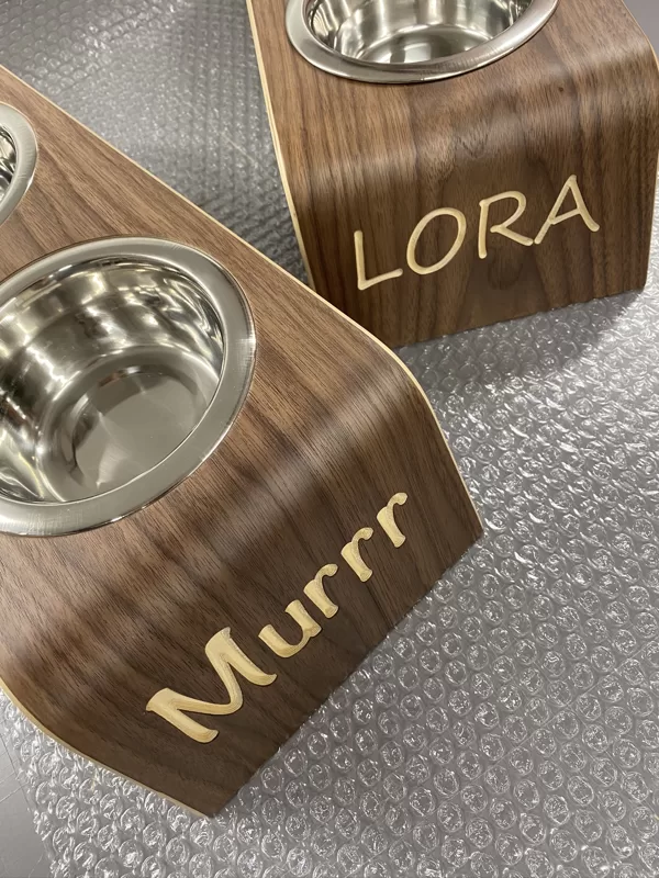 dog bowl stand