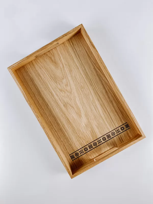 oak wood serving tray