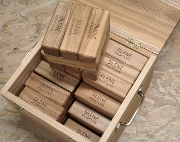 Wood block game Jenga 