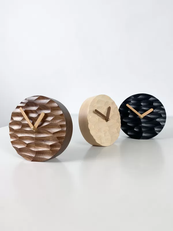 wood design desk clocks