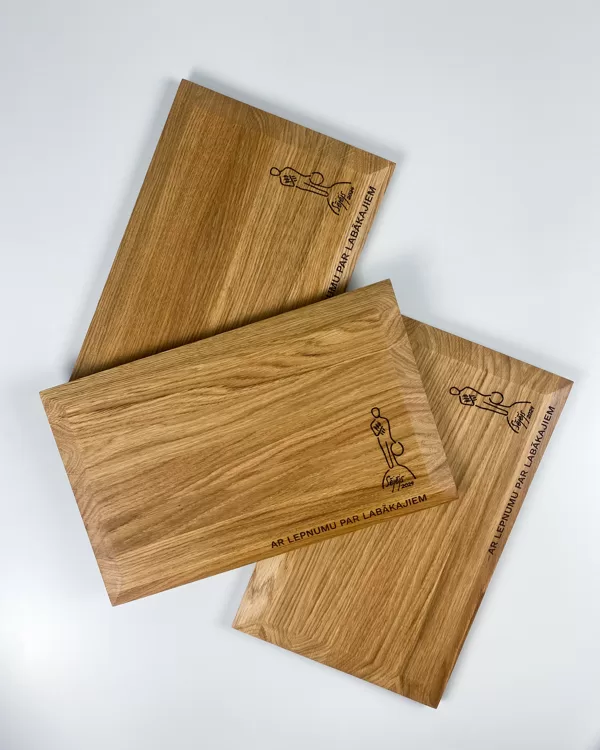 Wood serving boards