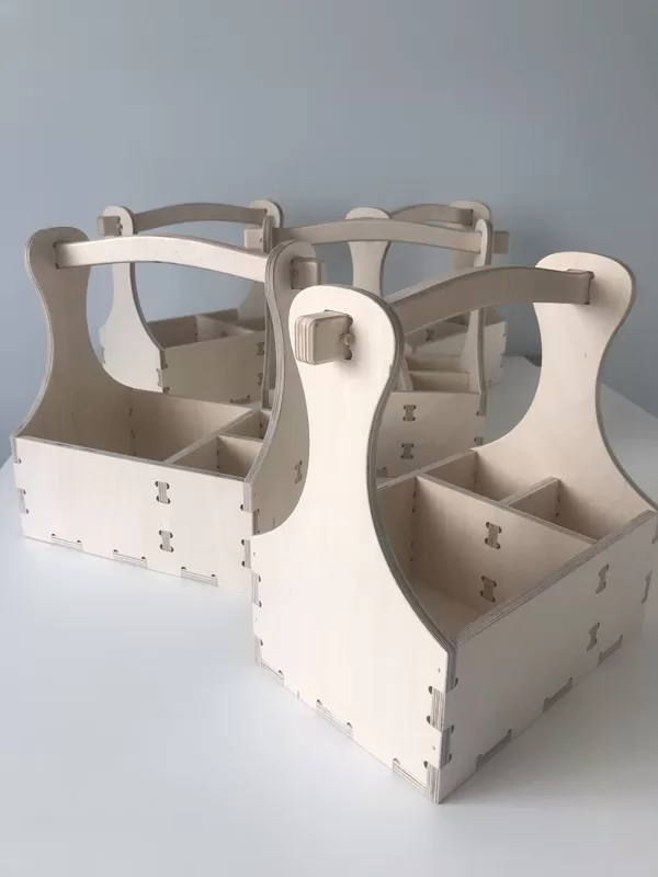 wooden beer boxes