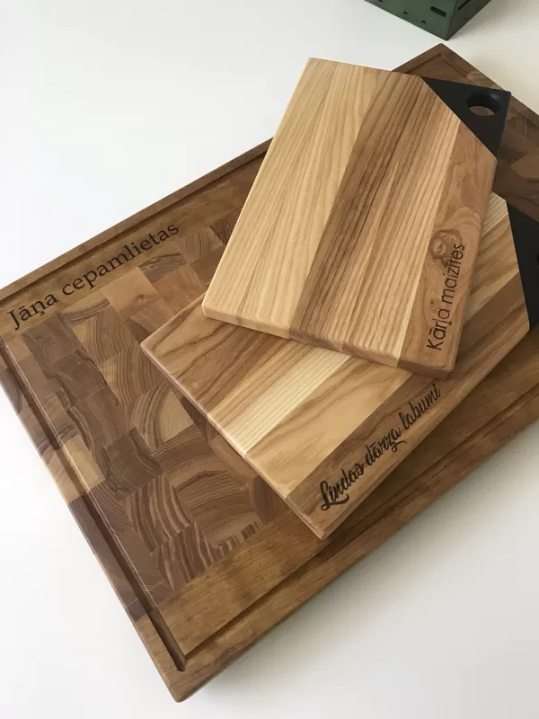 wooden kitchen boards