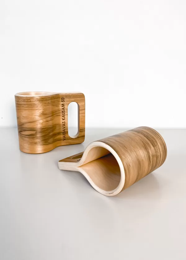 wood beer mug