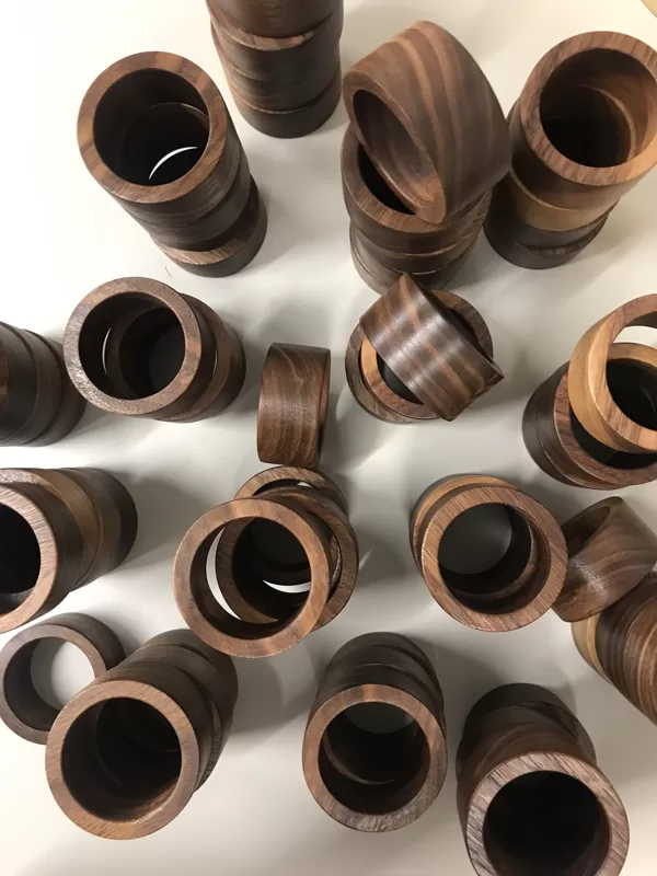 wooden napkin rings