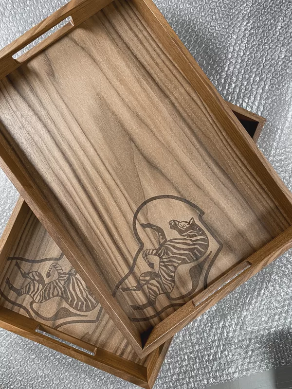 walnut wood serving trays