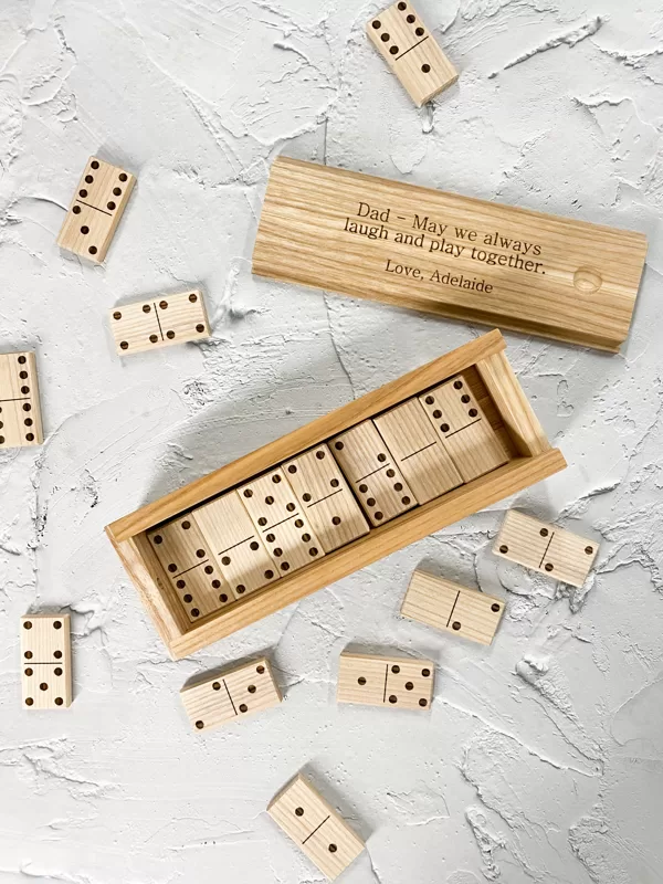 domino game from wood