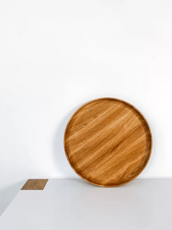 oak wood serving platter - serving tray