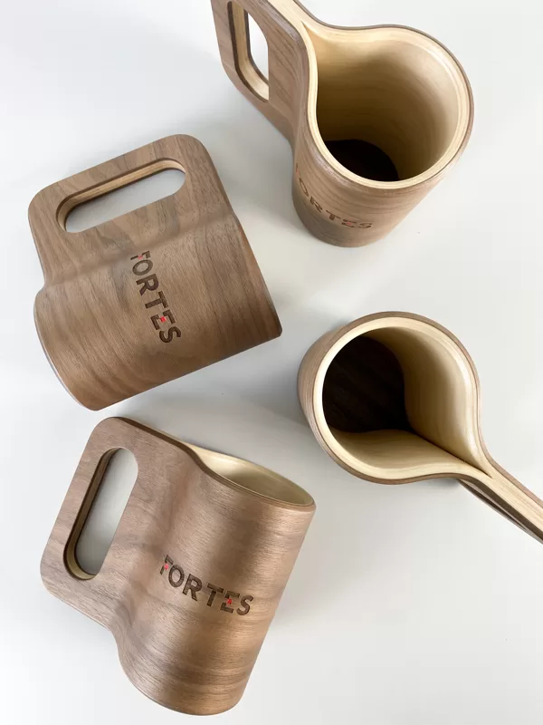 bentwood design beer mug