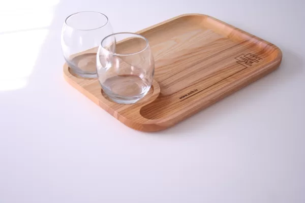 wooden serving plate