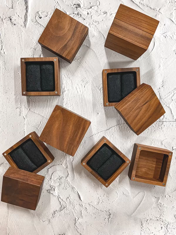 walnut wood ring box