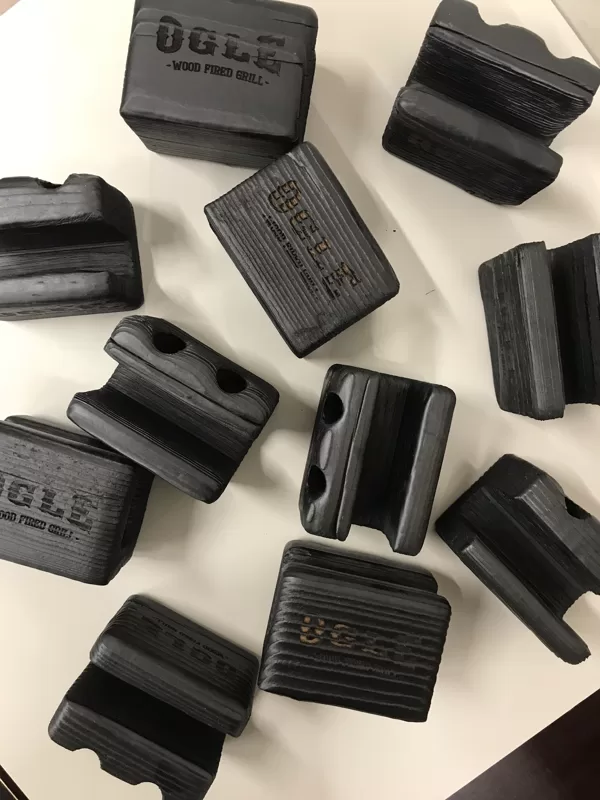 burnt wood napkin holders