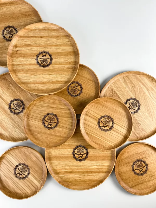 oak wood serving platters