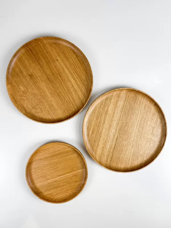oak wood platters