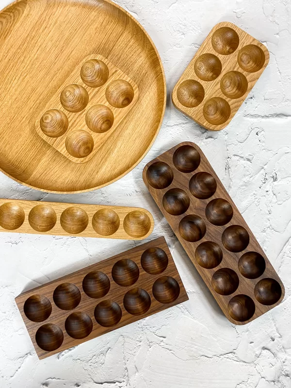 wooden egg holders