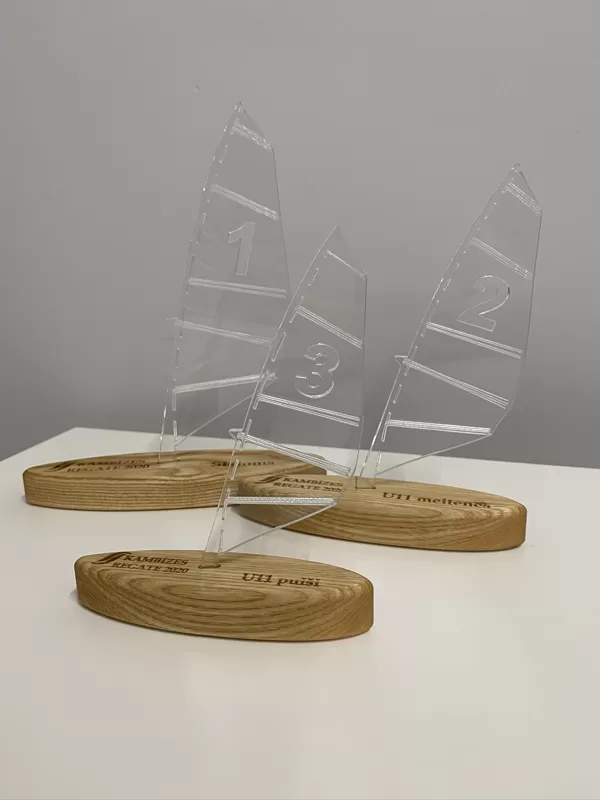 wooden boat trophy