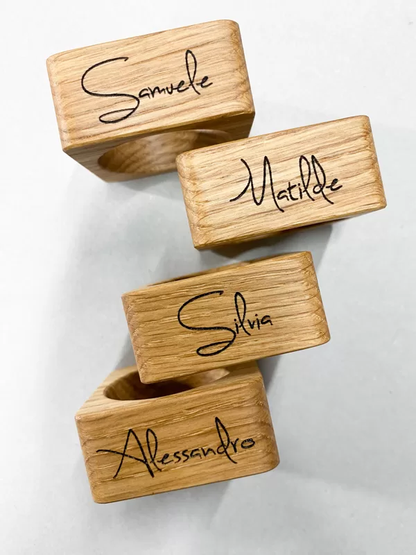 napkin rings with names