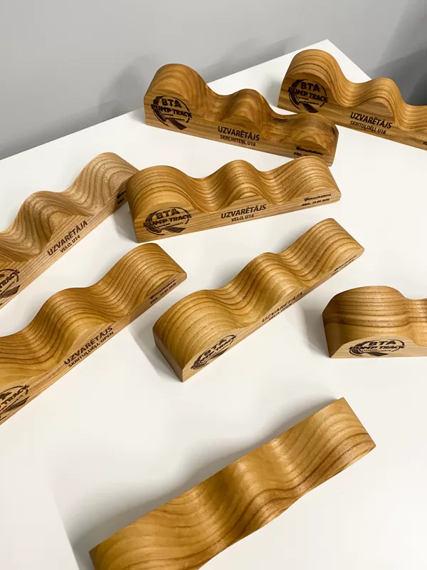 wooden trophies