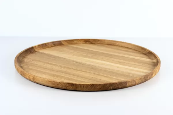 Round ottoman tray