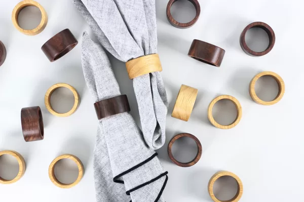 Wood napkin rings