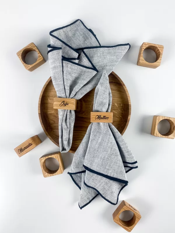 Wooden napkin rings - wedding napkin rings 
