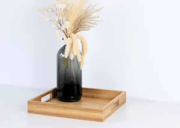 Oak wood serving tray