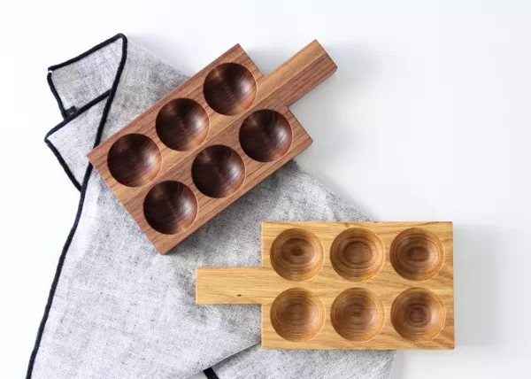 wood egg holders