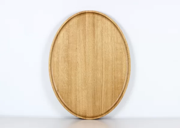 Oval serving tray