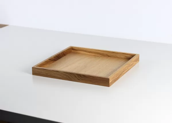 Oak wood serving tray 