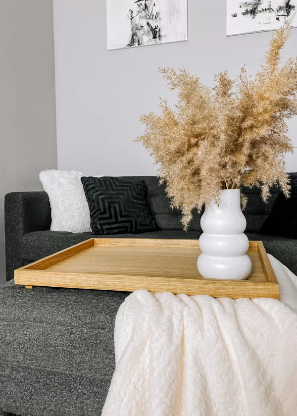 Ottoman tray - wood serving tray