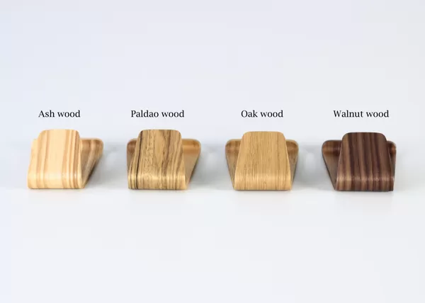Wooden phone holder