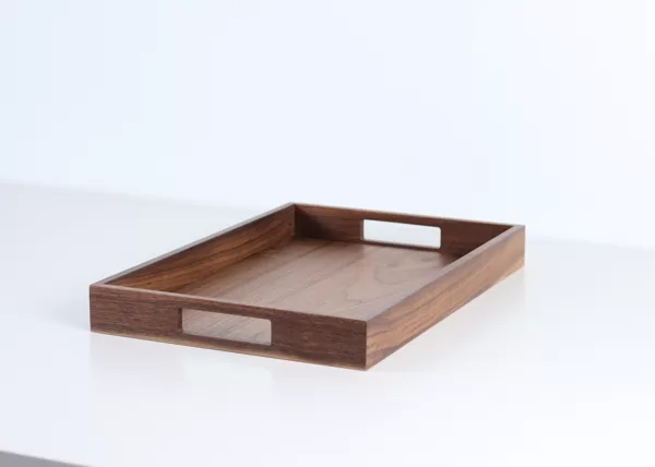 Walnut wood serving tray