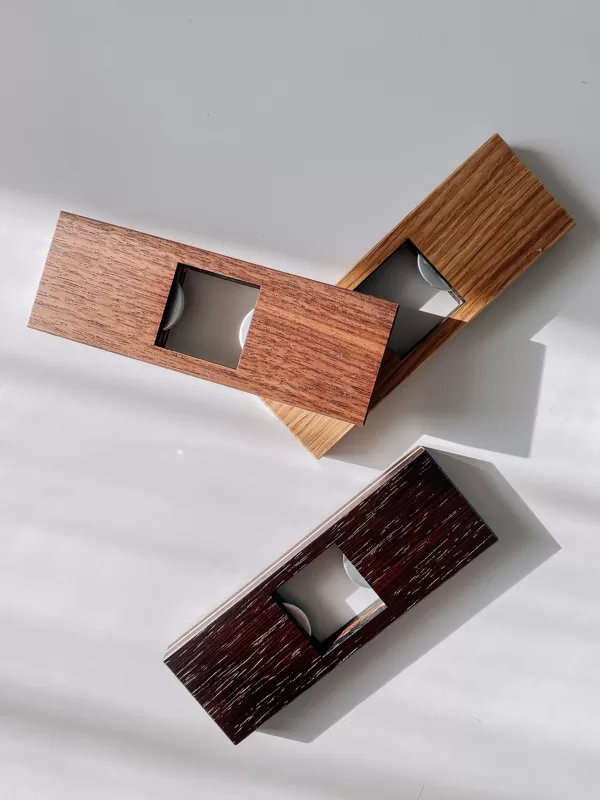Wood bottle openers