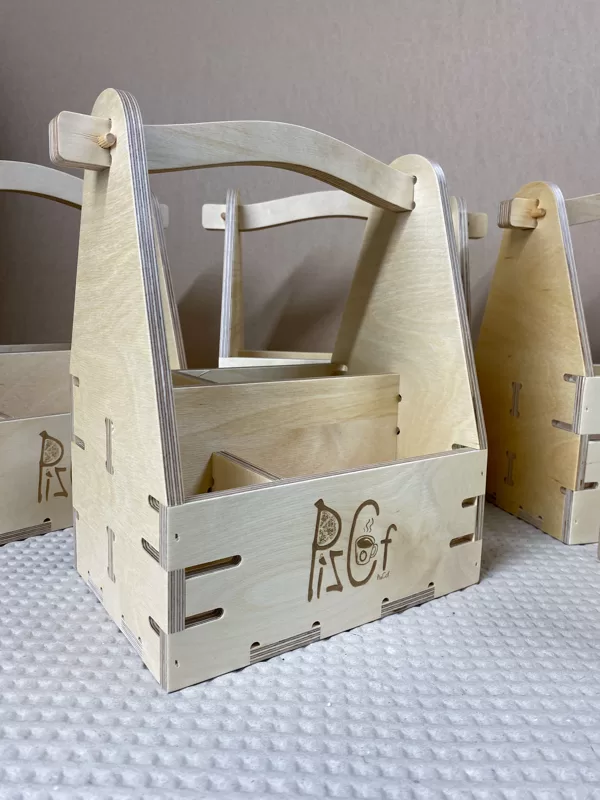 Wooden Cutlery holder for restaurant