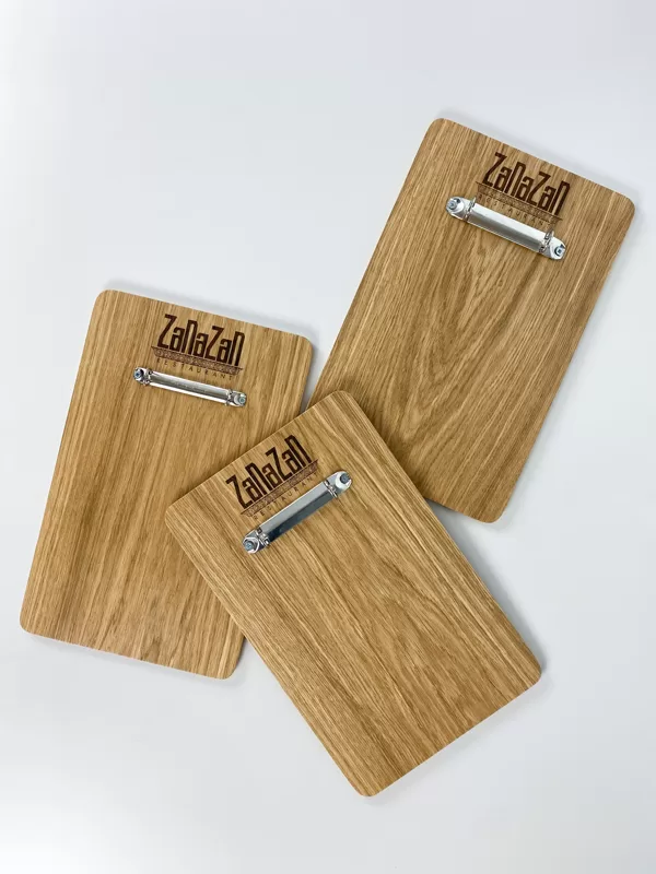 Wood menu board